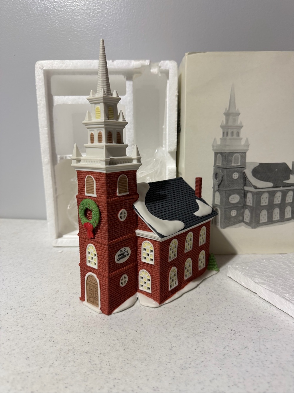 Dept 56 Old North Church #59323 Christmas New England Village Series Heritage